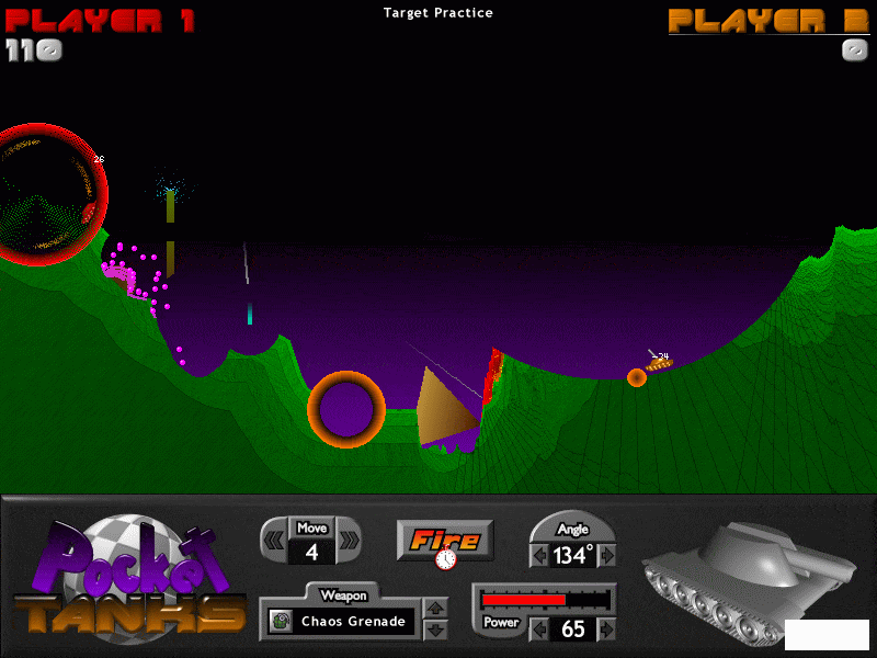 Скриншот Pocket Tanks Deluxe PC от R.G. Механики