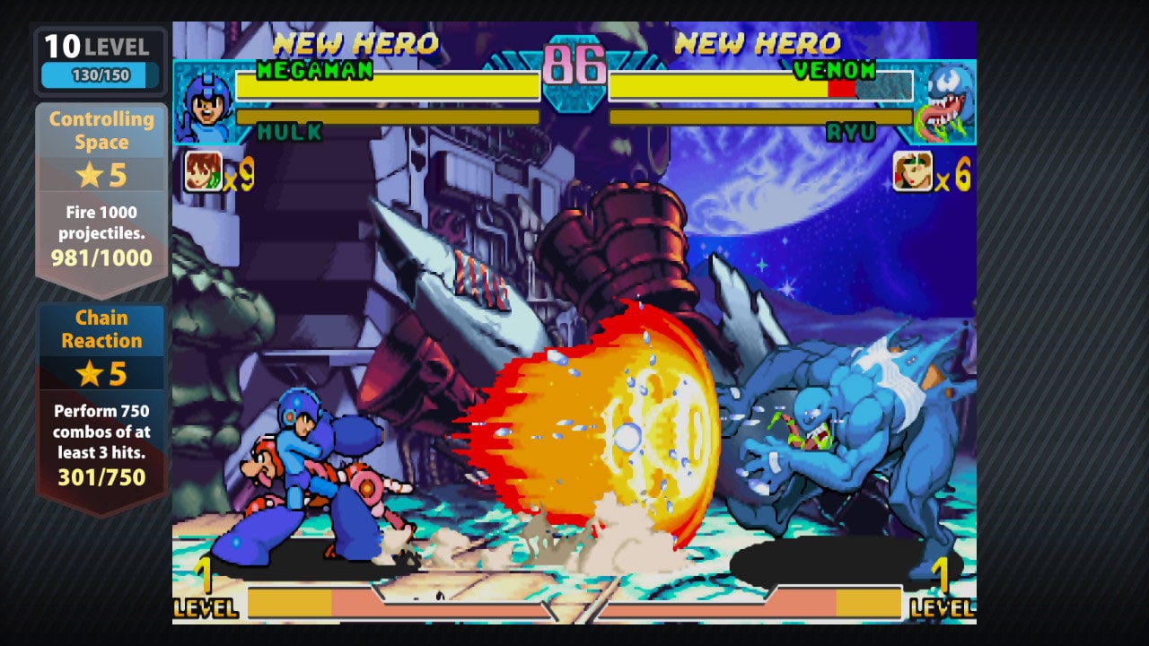 Скриншот Marvel vs. Capcom Origins от R.G. Механики