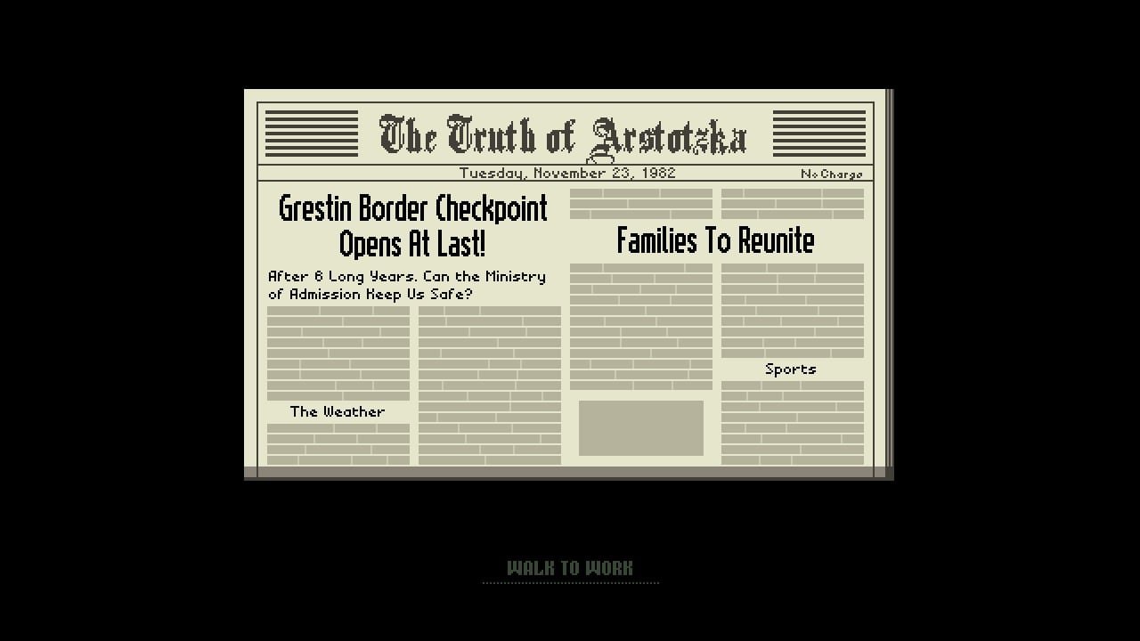 Скриншот Papers, Please