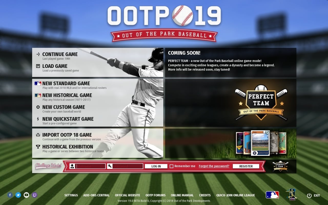 Скриншот Out of the Park Baseball 19