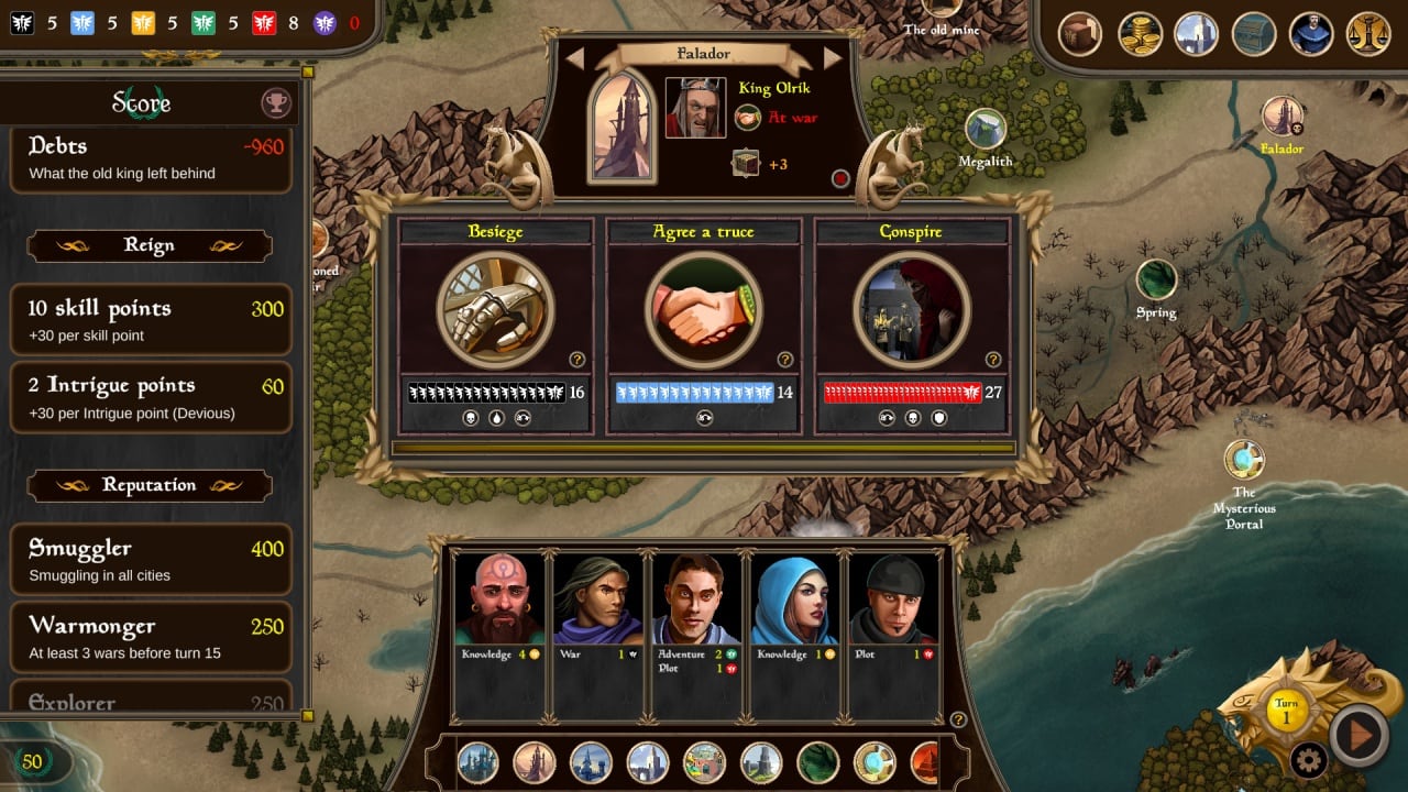 Скриншот Silmaris: Dice Kingdom