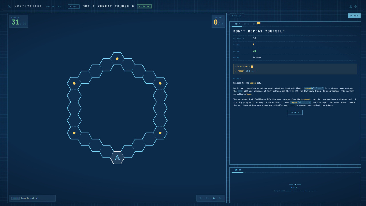 Скриншот Hexilibrium