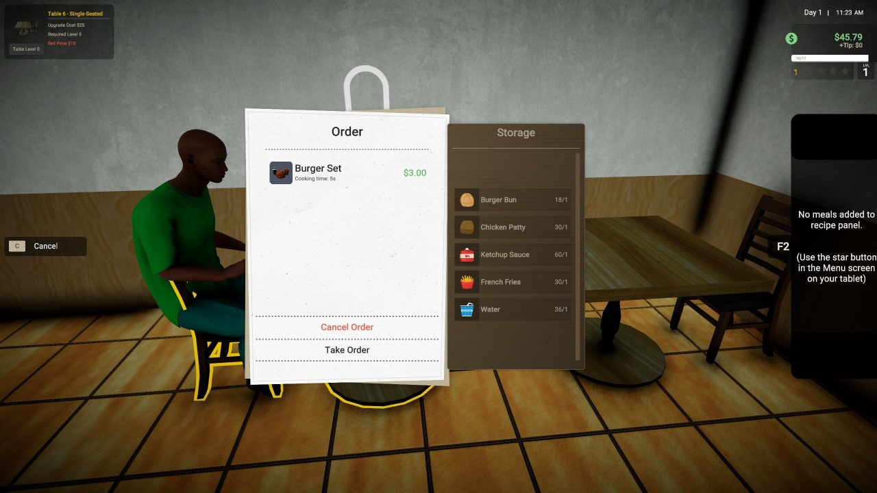 Скриншот Restaurant Owner: A Restaurant Simulator