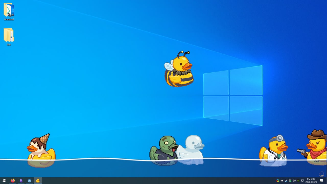 Скриншот Tiny Ducks: Desktop Bath